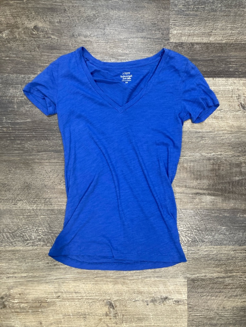 J. Crew Women’s Royal Blue V-Neck Short Sleeve Tee
